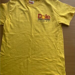Hawaii Dole Yellow Logo Tee - Short Sleeve Sz S